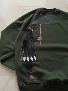 "Urahara Kisuke" Sweater Olive Green