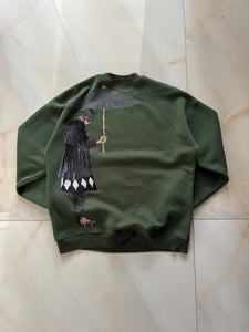 "Urahara Kisuke" Sweater Olive Green