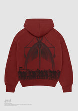 Load image into Gallery viewer, &quot;Rumbling&quot; V2 Hoodie (Dark Red)
